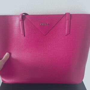 Fuchsia Furla large tote